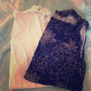 2 Cold shoulder maternity tees